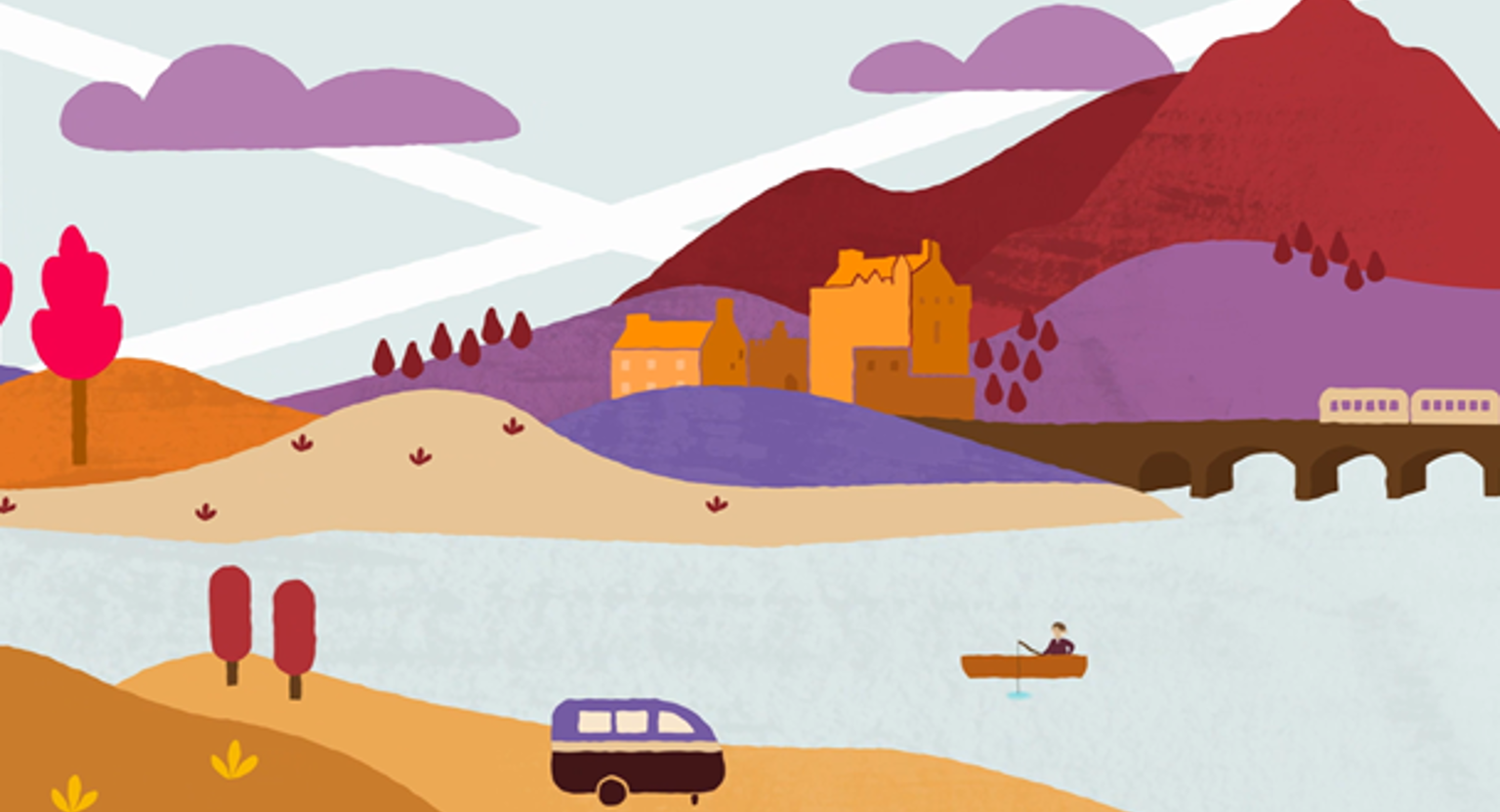 Scottish Landscape (animation) landing page