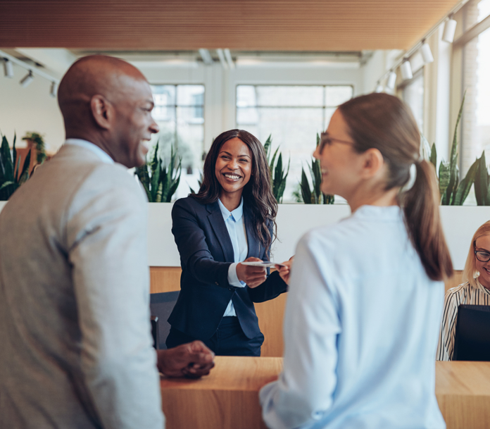 Landing page - hotel check in